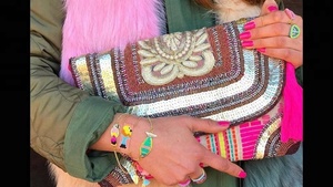 Bolso de noche con hermoso diseño de cuentas, venta al por mayor, 2018 - Product Image 4