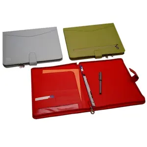 महिलाओं के लिए सबसे अच्छा बेच अशुद्ध चमड़े Padfolios/चमड़े Zippered Padfolio/प्यारा Padfolios के लिए लड़कियों