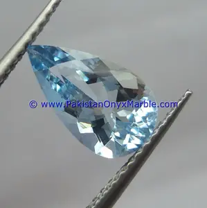 Yüksek kaliteli kristal taş aquamarine kesim taşlar şekiller