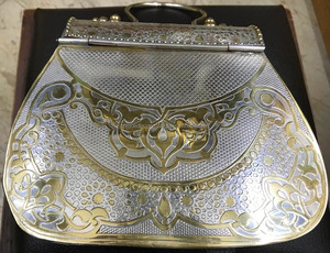 กระเป๋าถือแฟชั่นคุณภาพสูงทรงซองจดหมายกรอบโลหะทองเหลืองคลัทช์สำหรับผู้หญิง - Product Image 4