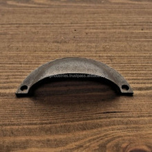 Venta al por mayor de fábrica: Tiradores y pomos de hierro fundido victoriano negro para armarios de cocina, tiradores para cajones y tiradores para marcos de ventanas. - Product Image 4