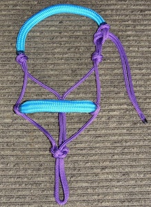 Cabestro de cuerda de entrenamiento de caballos ajustable y resistente a la intemperie | Cabestro de cuerda para manejo de caballos atado de cuerda de polietileno de alta resistencia - Product Image 6