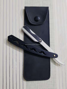 Razorline-afeitadora facial de seguridad ajustable plateada, maquinilla de afeitar plegable para peluquero - Product Image 2