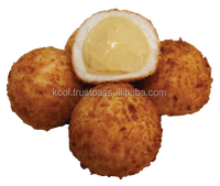 Bola Durian Musang King Beku IQF dengan Daging Durian Asli Bersertifikat Halal 30g Per Buah