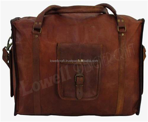 <b>Bag</b> Leather Travel <b>Men</b> Genuine <b>Gym</b> Duffle Luggage Vintage <b>S</b> Overnight Shoulder <b>bag</b> - Product Image 2