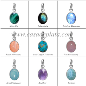 แหวนเงิน925ประดับหินมูนสโตนโรสคาลซิโดนีธรรมชาติประดับเพชรหลากสีสำหรับงานปาร์ตี้ - Product Image 5