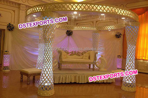 Ensemble de Mandap en fibre de cristal pour mariage, Mandap de mariage indien en fibre de cristal WASHINGTON - Product Image 6