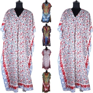 การออกแบบล่าสุดพิมพ์ผ้าบาติกยาว Kaftan สำหรับผู้หญิง - Product Image 1