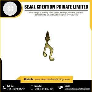 Charm cheval en argent sterling 925 plaqué or pour les mariages - Product Image 3