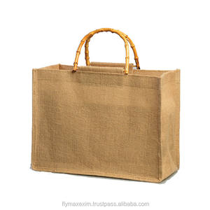 Écologique Personnalisé Imprimé Jute Fourre-Tout En Gros Épicerie Utiliser Sac De Transport Pliable avec Poignée De Corde Sac À Provisions Pas Cher - Product Image 1