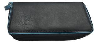 Portefeuille en cuir véritable pour femmes Multi-Color Bohemian Style Embroidery Diamonds Letters Long Zipper Closure RFID Pearl Candy - Product Image 2