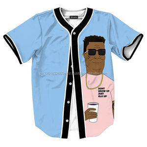 Maillot de baseball pour hommes, vierge en noir ou blanc, nouveau design, vente en gros, collection 2019 - Product Image 3