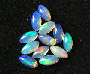 คุณภาพสูง AAA + เกรด5x10มม. โอปอลเอทิโอเปียอัญมณีทรงหลังเบี้ยทรงหลังเต่าเพชรไฟหลายเม็ดตามธรรมชาติเครื่องประดับที่ผ่านการอบด้วยความร้อน - Product Image 3