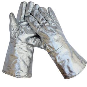 Guantes de Seguridad de Alto Rendimiento para Soldadura y Protección Contra Incendios, Resistentes al Calor, Aluminizados, de Para-Aramida, Kevlar y Cuero, Antivibración - Product Image 1