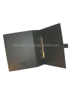 Reliure à anneaux en métal format légal / Reliures à 4 anneaux personnalisées avec poignée / Porte-documents de luxe en cuir avec anneaux - Product Image 1