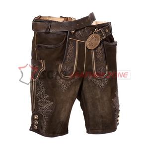 Pantalones de maternidad antiarrugas de talla grande Lederhosen bávaro alemán con técnicas transpirables bordadas - Product Image 1