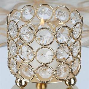 2.75-Inch tall Crystal <b>Tealight</b> Votive Candle <b>Holder</b> - Product Image 1