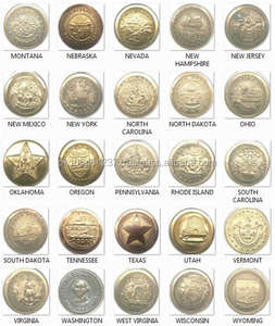 Service de conception OEM, fabrication sur mesure, logo personnalisé, boutons de reproduction civile en laiton 100% - Product Image 4