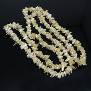 Mère de perle 9-11mm environ 36 pouces longueur puces pierres précieuses perles pour bijoux - Product Image 2