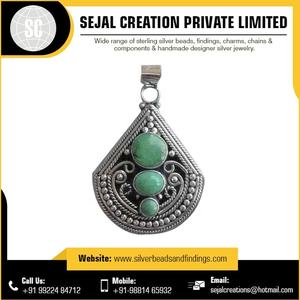 2019จี้พลอยสไตล์ล่าสุดทำจาก925เงินสเตอร์ลิงสำหรับทำเครื่องประดับรวมถึงจี้เครื่องรางรูปแบบตัวเลข - Product Image 5