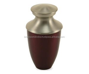 Urna de cremación, recuerdo de Odyssey verde, Brassworld, India - Product Image 5
