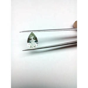 พลอยอเมทิสต์สีเขียวธรรมชาติทรงลูกแพร์ทรงหลวมตัดเว้าขนาด8*12มม. - Product Image 5