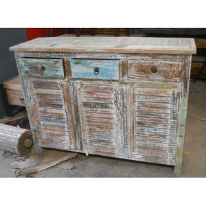 Gabinete de madera de Granero recuperada sólida de diseño antiguo, muebles para el hogar para sala de estar y decoración del hogar - Product Image 1
