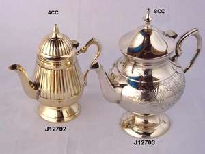 Bouilloire Arbi en laiton moulé avec finition polie miroir, bouilloires en métal en laiton moulé avec finition polie miroir, artisanat indien - Product Image 4