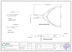 Professional Pedicure Finger <b>Nails</b> <b>Tool</b> Double Spring Flat Jaw <b>Nail</b> Cutter Stainless Steel Curved Blade Source Surgical - Product Image 6