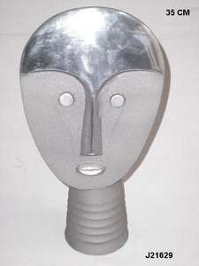 Figurines en Aluminium gris, 4 pièces, avec finition polie miroir, Sculptures modernes en métal pour décoration de la maison - Product Image 5