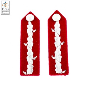 Collarín de Rango de Oficial OEM, Gorgetes con Bordado Dorado y Plateado, Clip de Latón Ajustable, Botón Personalizado, Collarín Táctico Ceremonial - Product Image 3