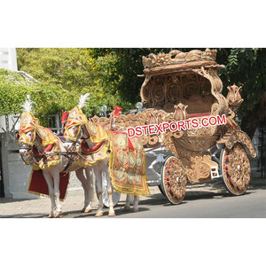 Elégantes voitures à cheval royales pour le mariage indien traditionnel Kalash Baghi conçu sur mesure par des fabricants renommés d'Allemagne - Product Image 1