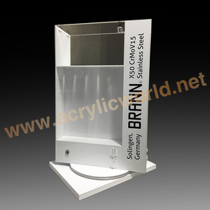 ที่กำหนดเองผู้ถือมีดคริลิคเลเซอร์ตัดมีดยืนแสดงผู้ถือช้อนส้อมพลาสติก - Product Image 2