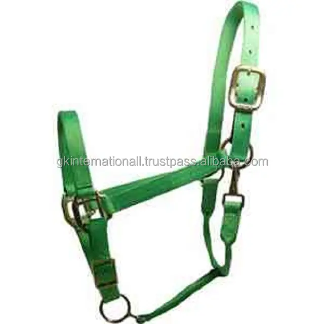 Custom Made Horse Nylon Halter at wholesale price with multicolor nylon on all sizes colorful nylon horse halter