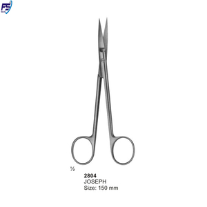 Tijeras rectas de acero inoxidable, de 115 mm instrumentos quirúrgicos, Blunt FS:2801 - Product Image 4