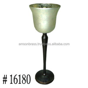 เชิงเทียนตั้งโต๊ะสีเงินสำหรับงานแต่งงาน - Product Image 6