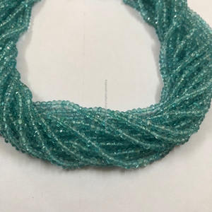 ลูกปัดอัญมณีอะพาไทต์ธรรมชาติขนาด4มม. ลูกปัดพลอยอะพาไทต์แบบเหลี่ยมเพชรพลอย - Product Image 3