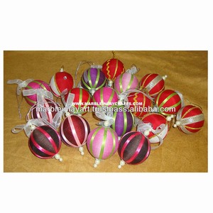 Zari Embroidery Christmas Hanging Balls - Product Image 1