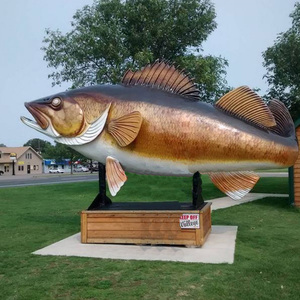 Escultura de animales de pescado de resina de fibra de vidrio, gran oferta - Product Image 2