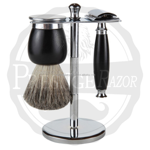 Hcalory — SET DE brosses pour hommes, ensemble DE rasage, support et rasoir DE sécurité - Product Image 4