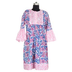 Meilleur bloc de main d'usure de fabrication Kurti pour Sexy Girl's/Woman DHB013 Best Hand Block Print Dress Manufacturing - Product Image 1