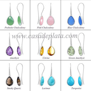 Pendientes de alambre de oreja colgantes chapados en oro de diseñador hechos a mano de Plata de Ley 925 regalo de boda de moda para mujer - Product Image 2