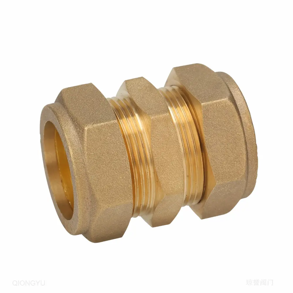 Yuhuan brass compression fitting coupling pipe fitting tube fitting coupler