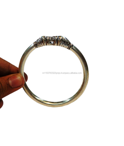 Joyería Rajasthani de Diseño Moderno, Precio al por Mayor, Brazaletes Hechos a Mano de Plata de Ley 925 - Product Image 2