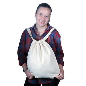 Asterisk AS-028, bolso de mano Hobo de lujo Unisex, forro de fieltro con cierre de cuerda de algodón pesado de lona ecológica - Product Image 1