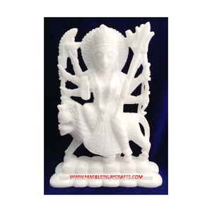Alabastro hecha a mano de mármol Durga Maa ídolo - Product Image 1