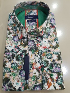 <b>Long</b> <b>Sleeve</b> 100% Cotton Solid <b>Shirts</b> <b>Long</b> <b>Sleeve</b> <b>Shirts</b> Button up <b>Men</b> Cotton <b>Shirts</b> - Product Image 2