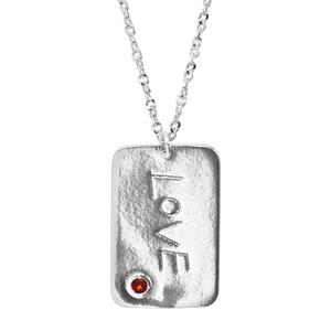 Red Garnet Gemstone Necklace 925 Solid Sterling Silver Necklace Fine Jewelry for Women Red Healing <b>Crystal</b> Necklace for Gift - Product Image 2