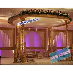 Mandril de madera de doble pilar para boda, elegante, Reino Unido, nuevo - Product Image 1