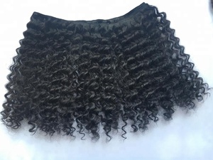 Super Double Drawn Hair Brazilian Hair Curly Weft Hair No <b>tangle</b> No Shedding - Product Image 5